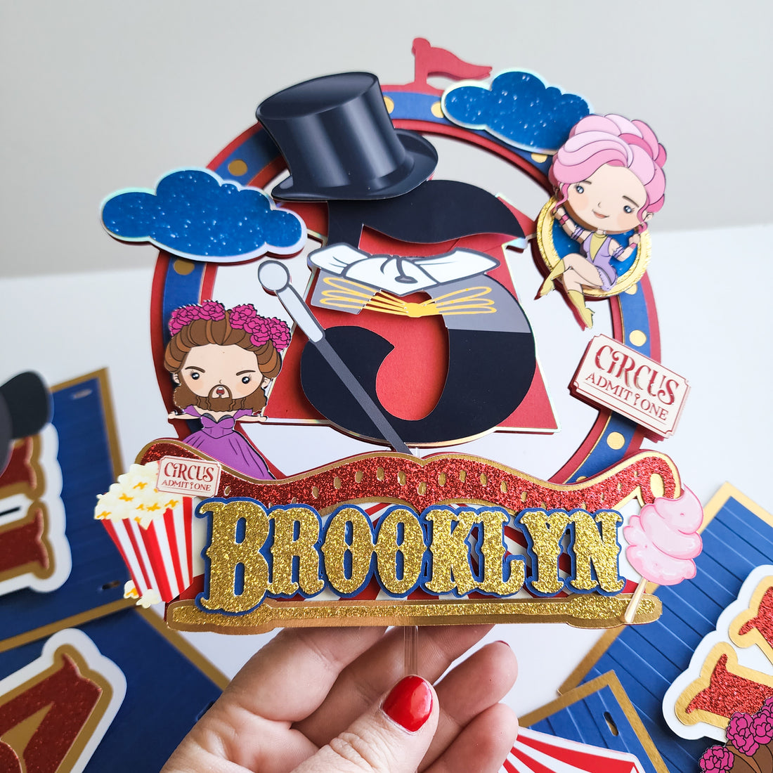 Greatest Showman Cake Topper