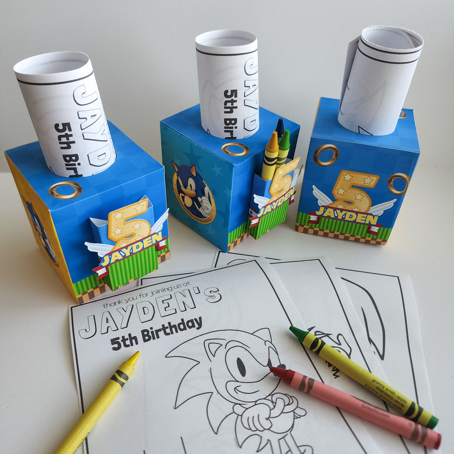 Hedgehog Coloring Boxes