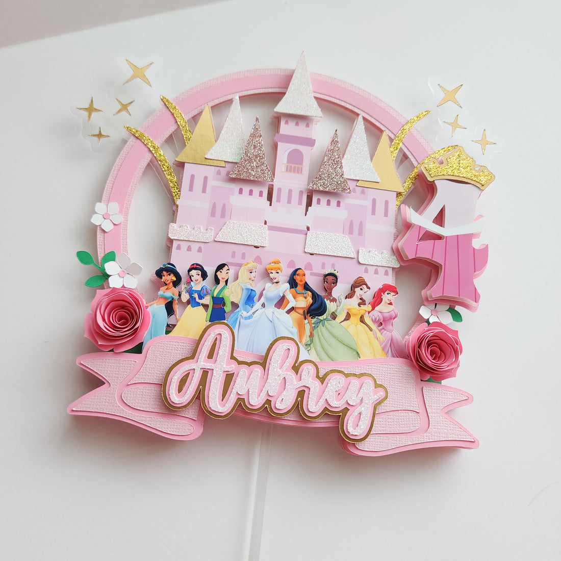 Pink Princess Cake Topper