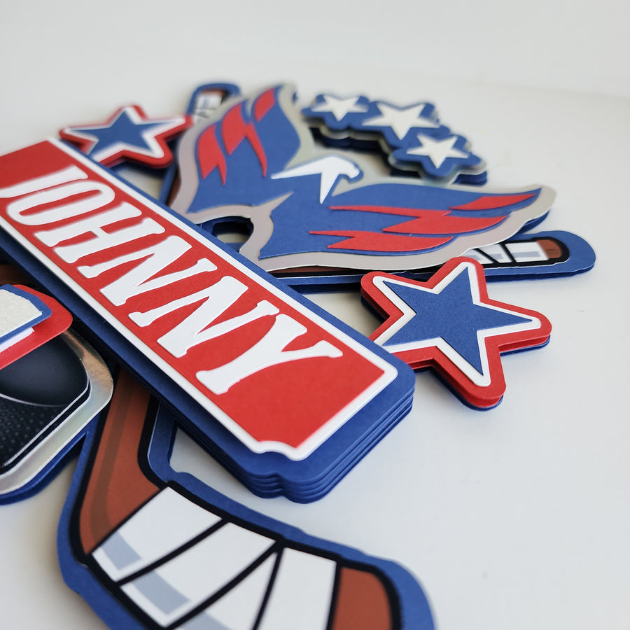 Hockey League Cake Topper (Customize Team)