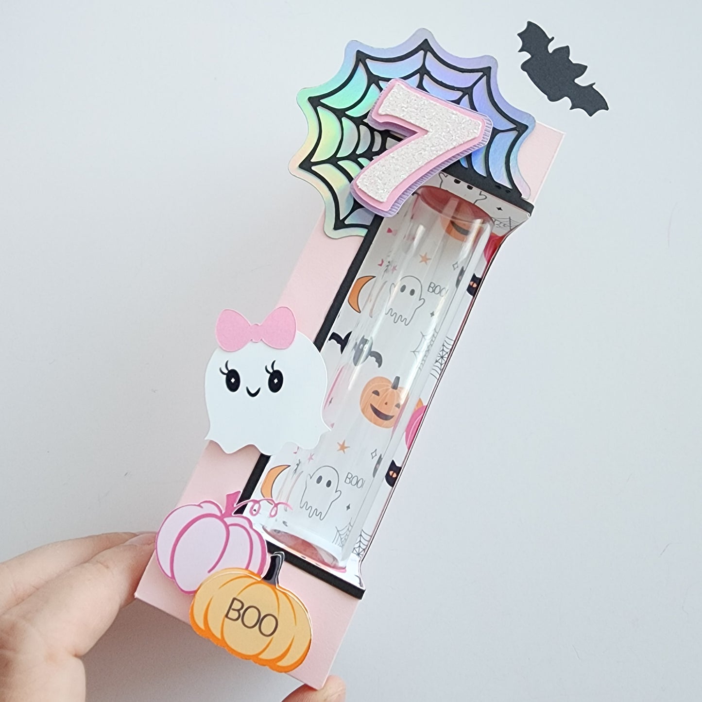 Pink Halloween Candy Tube Boxes