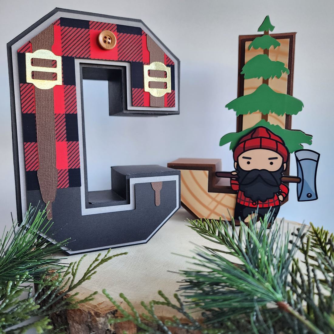 Lumberjack 3D Letters