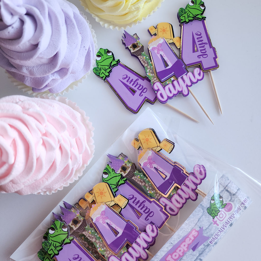 Lost Princess Cupcake Toppers