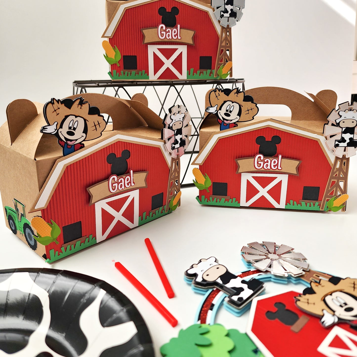 Farmer Mickey Favor Boxes