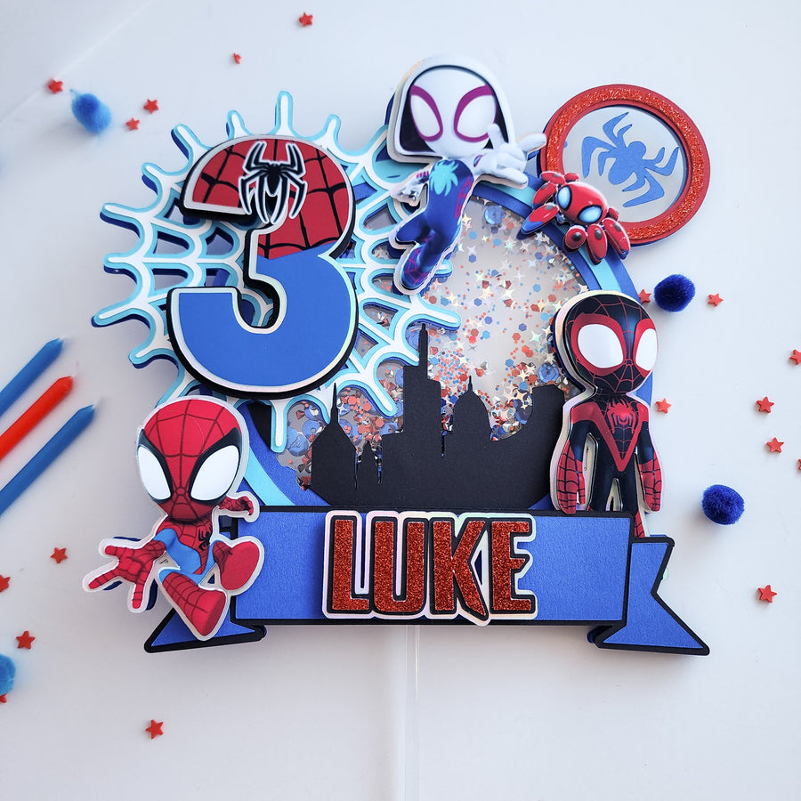 Spidey and Friends Cake Topper