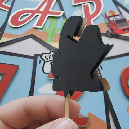Route 66 Cupcake Toppers