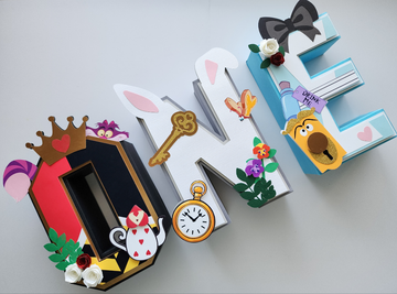 Wonderland 3D Letters/Numbers
