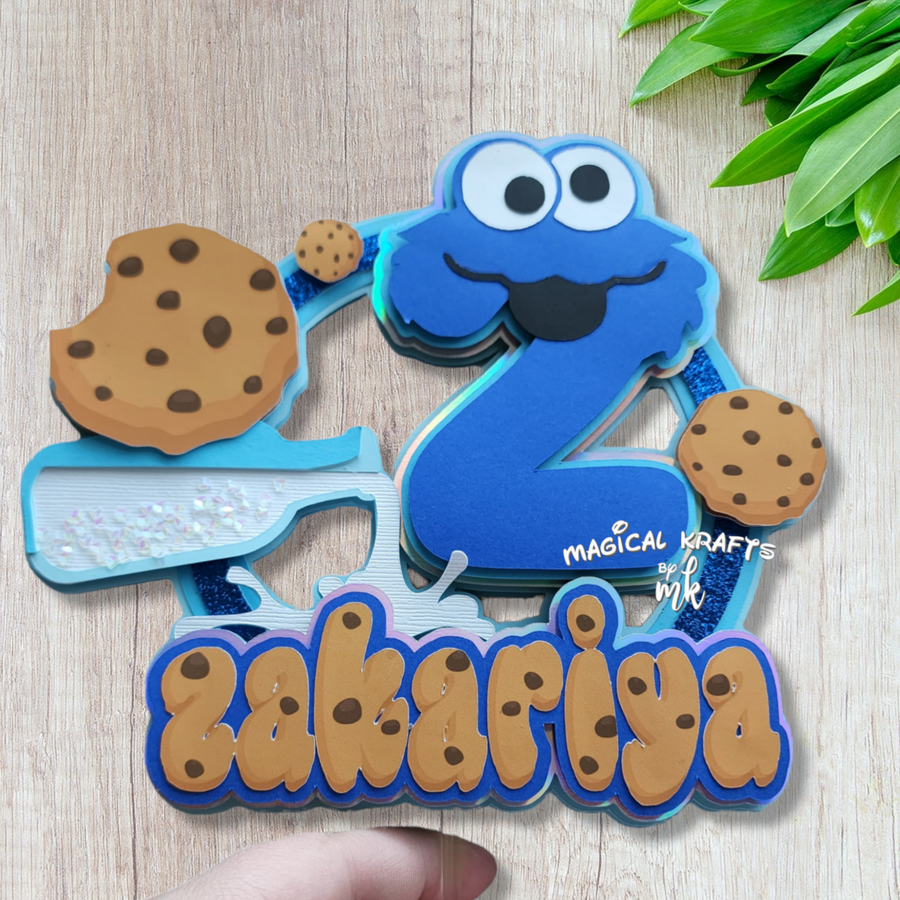 Monster Cookie Cake Topper