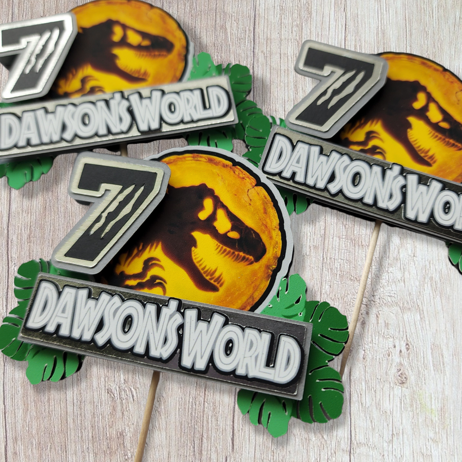 Jurassic Dominion Cupcake Toppers