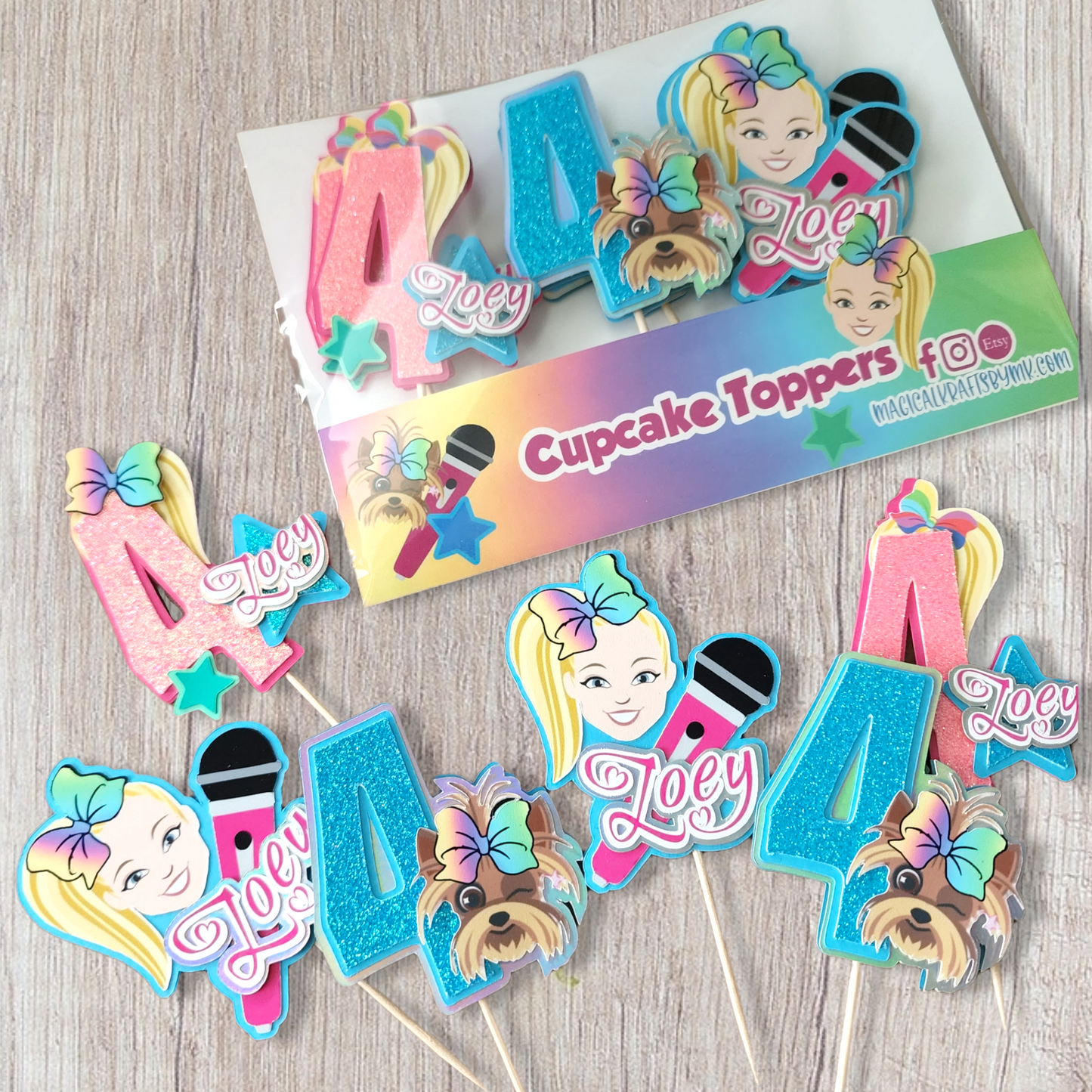 Jojo Cupcake Toppers