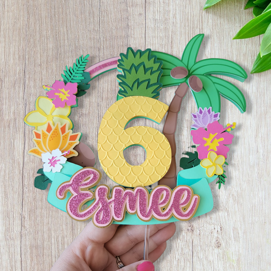 Hawaiian Cake Topper