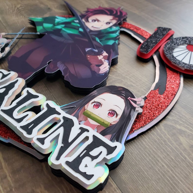 Demon Slayer Cake Topper