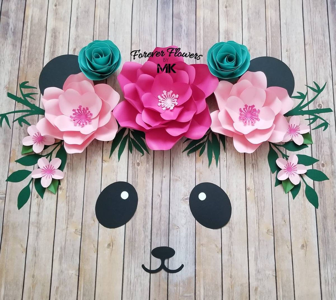 Panda Flowers: 9 Pc Set