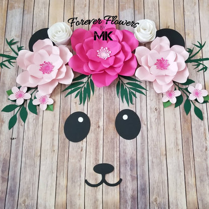 Panda Flowers: 9 Pc Set