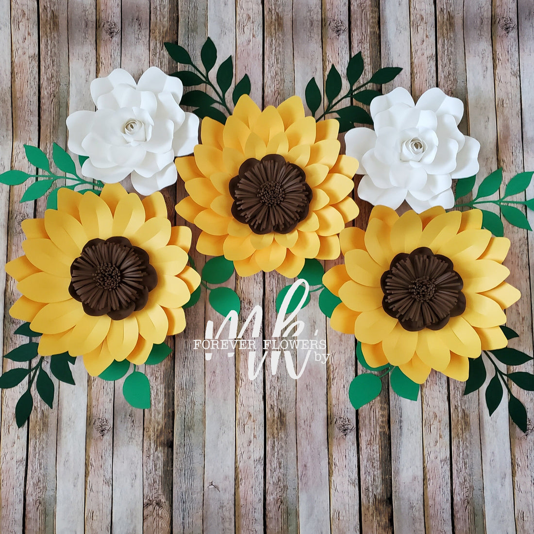 Sunny Bee Flowers: 5 Pc Set