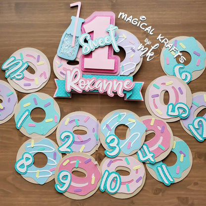Two Sweet Donut Cake Topper