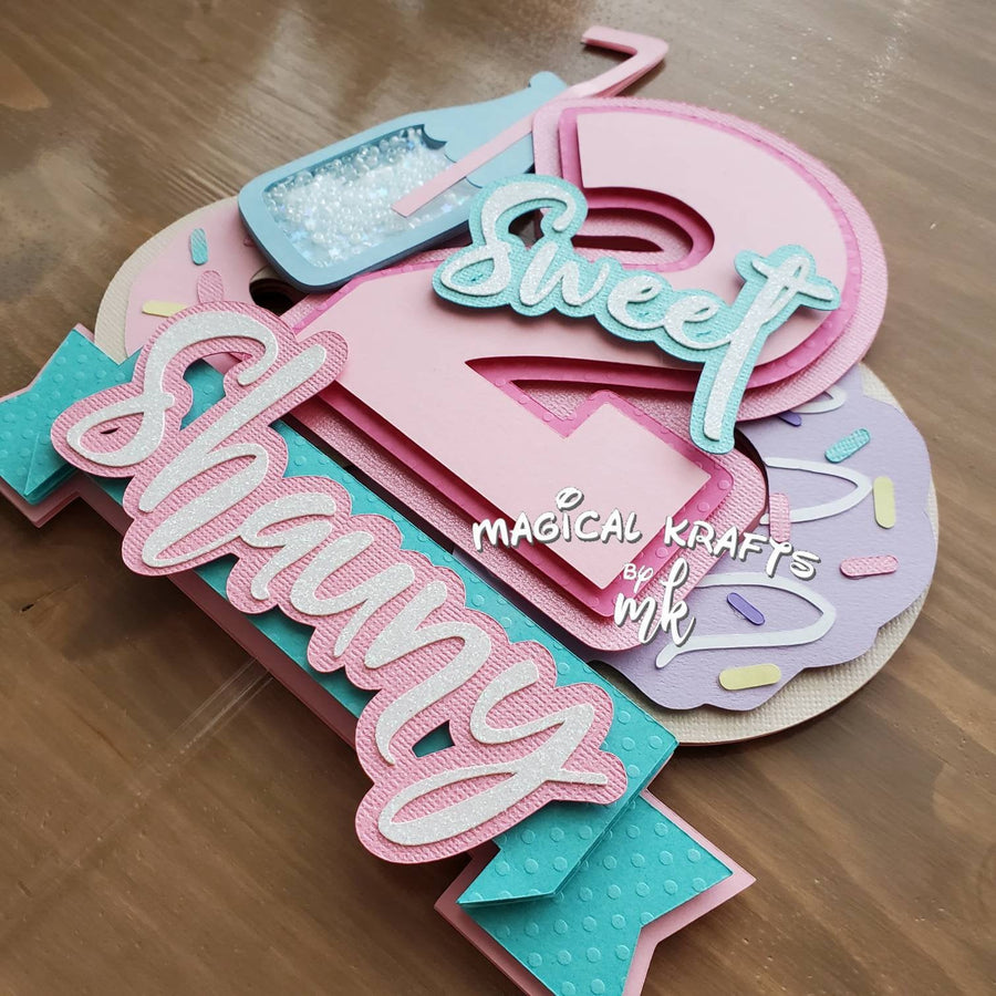 Two Sweet Donut Cake Topper