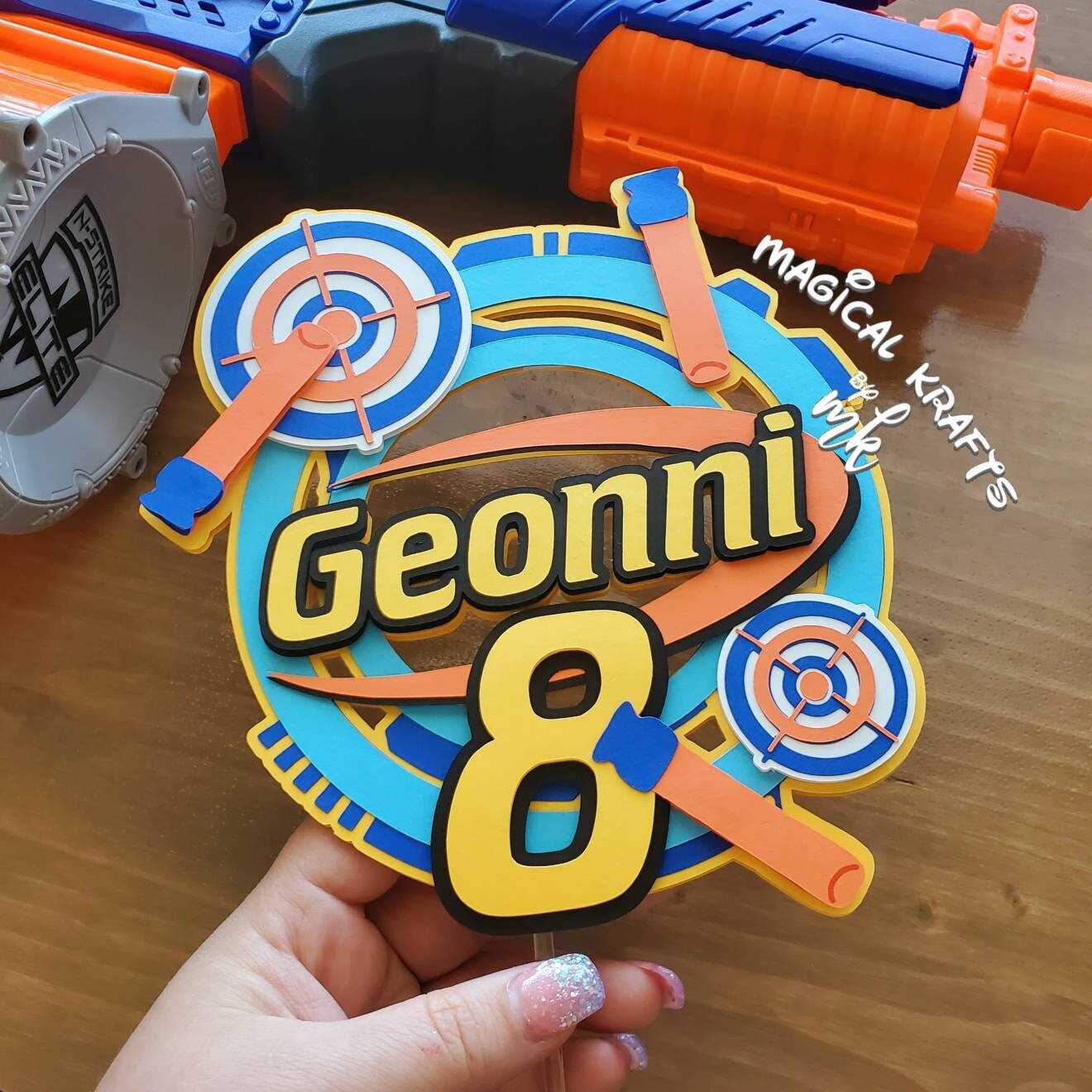 Nerf Cake Topper