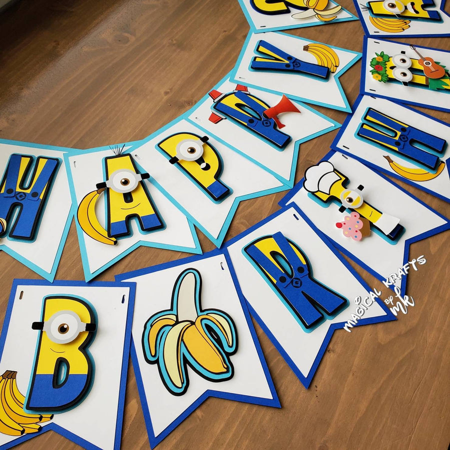 Minions Banner: 3D (Customize)